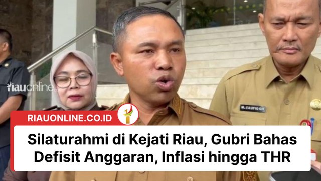 Silaturahmi di Kejati Riau, Gubri Bahas Defisit Anggaran, Inflasi hingga THR