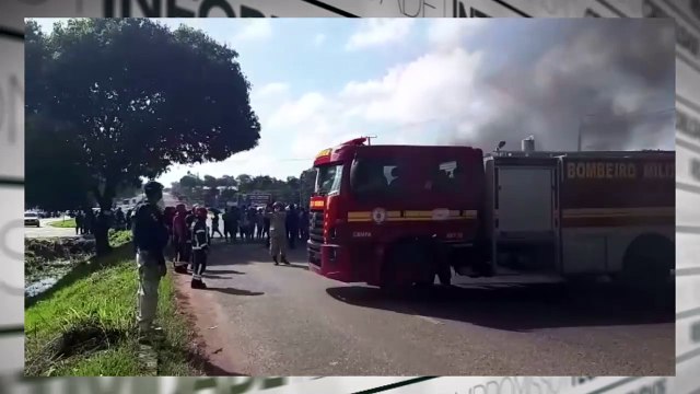b'Manifestantes interditam a BR-316 em Benevides'
