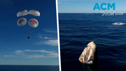 Stranded astronauts splash down after 286 days in space