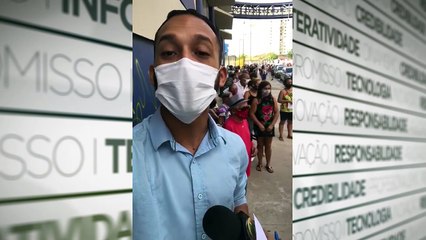 b'Idosos acima de 85 anos recebem vacina em Bela9m'
