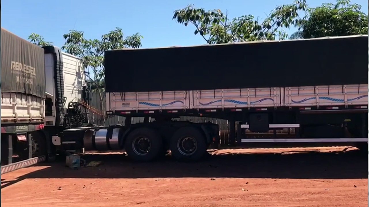 b'impasse de caminhoneiros no Para1'