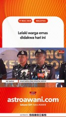 Lelaki warga emas didakwa hari ini