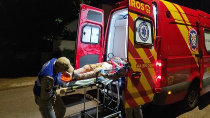 Homem cai de bicicleta no Bairro Maria Luiza e fica ferido
