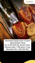 Harga Emas Pecah Rekor Lagi! Termahal Sepanjang Sejarah