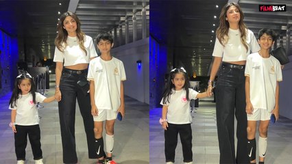 Shilpa Shetty With Kids: Viaan- Samisha के साथ Outing पर निकलीं Actress,बेटी की मासूमियत ने जीता दिल