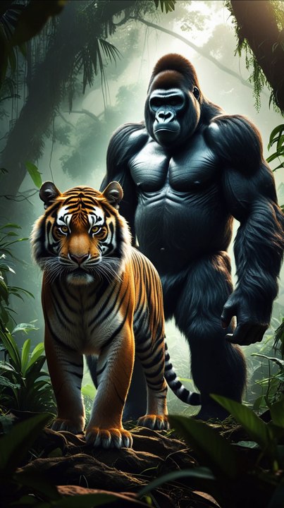 🦍🐅 The Ultimate Hybrid: Tiger-Gorilla AI Creation! - video Dailymotion