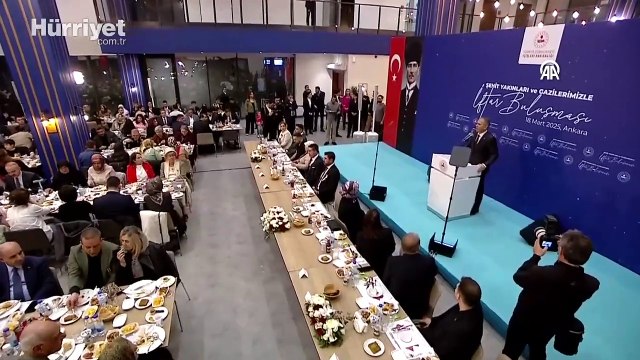 İçişleri Bakanı Yerlikaya, şehit yakınları ve gazilerle iftar programında bir araya geldi