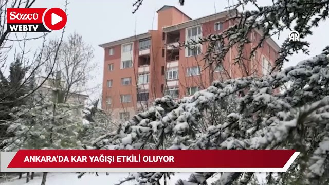 Ankara'da kar yağışı etkili oluyor