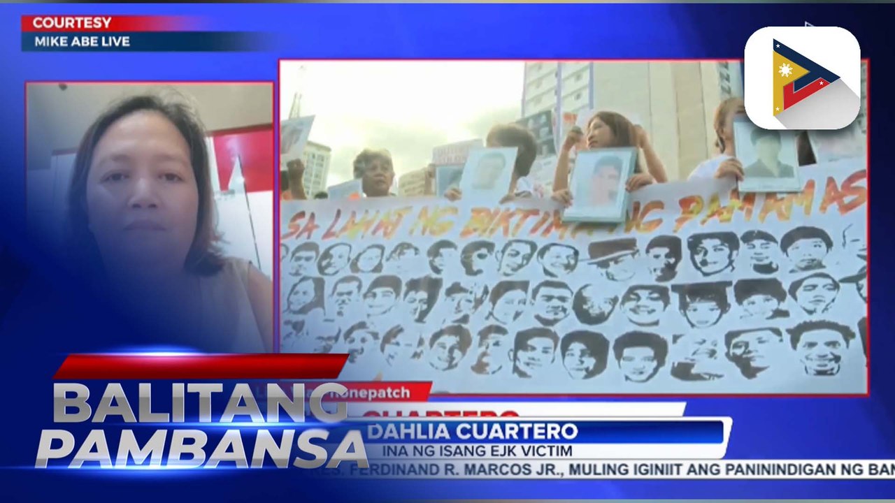 Mga kaanak ng biktima ng umano’y EJK, nanawagan na mapanagot din ang iba pang dawit sa ‘War on Drugs’ ng dating administrasyon