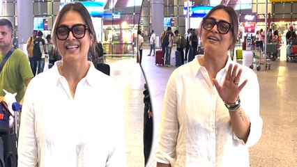 90s Bollywood Diva Shilpa Shirodkar Makes A Stylish Airport Appearance
