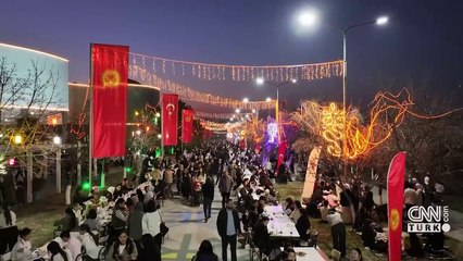 Kırgızistan-Türkiye Manas Üniversitesi'nden iftar