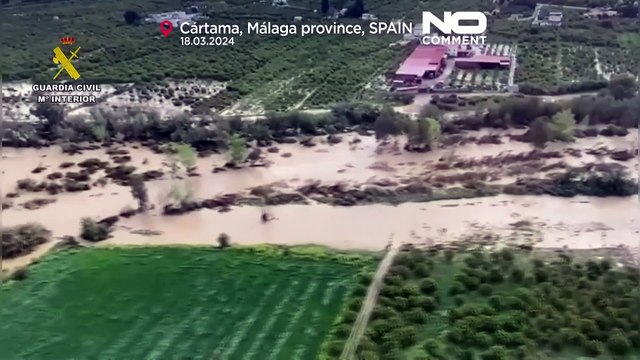 NO COMMENT | Desbordamientos, cortes de carretera y evacuaciones tras las fuertes lluvias en España