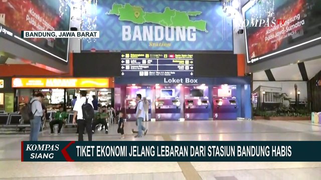 Jelang Lebaran, Tiket Ekonomi dari Stasiun Bandung Terjual Habis