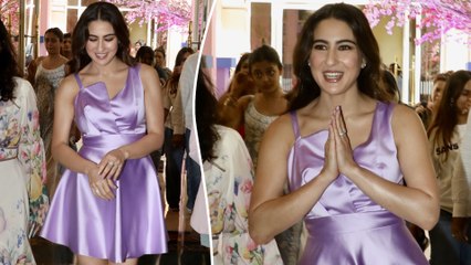 Sara Ali Khan’s Purple Look Steals The Show At Fiama Skin Breakfast Launch