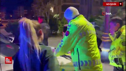 Nevşehir'de polisten kaçan ehliyetsiz sürücüden pişkin savunma