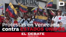 Protestas en Venezuela contra el envío de inmigrantes desde Estados Unidos a El Salvador