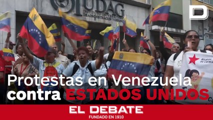 Protestas en Venezuela contra el envío de inmigrantes desde Estados Unidos a El Salvador