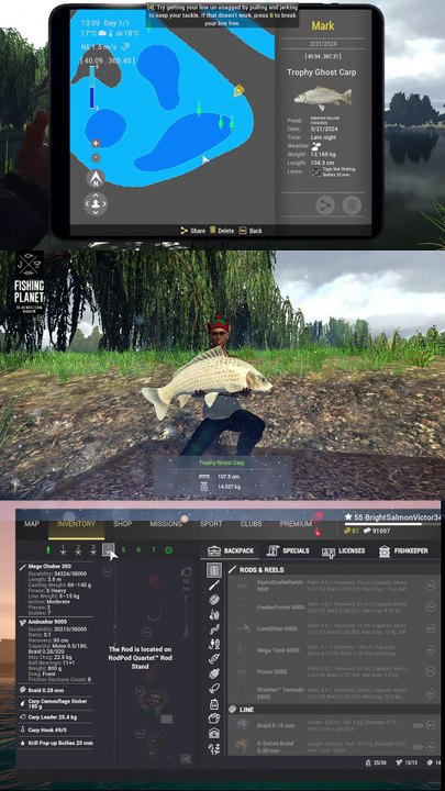 How to catch Trophy Grass Carp, Trophy Leather Carp, Trophy Ghost Carp, Trophy Mirror Carp and Trophy Common Carp at Weeping Willow Lake WITHOUT GROUNDBAITS | Fishing Planet