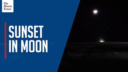 Private US company's lunar lander captures sunset from the Moon