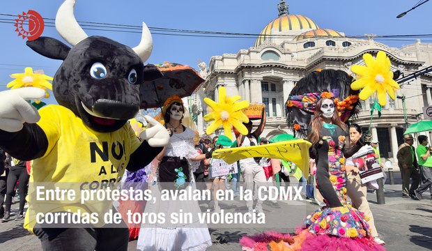 Entre protestas, avalan en la CDMX corridas de toros sin violencia