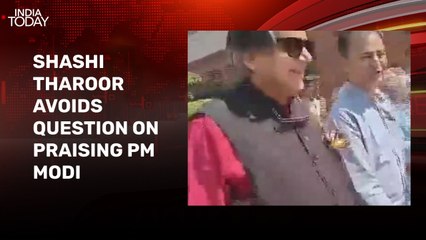 Shashi Tharoor avoids questions about his praise for PM Modi