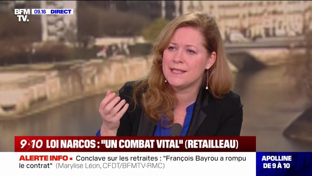 Béatrice Brugère (Unité magistrats FO) juge nécessaire la loi sur le narcotrafic proposée par Bruno Retailleau et Gérald Darmanin