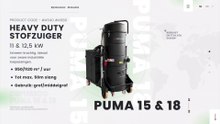 Depureco Puma 15 & 18 | Industriële stofzuigers voor grof tot middelgrof materiaal