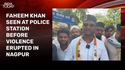 Nagpur riots mastermind Faheem Khan seen at police station before violence erupted