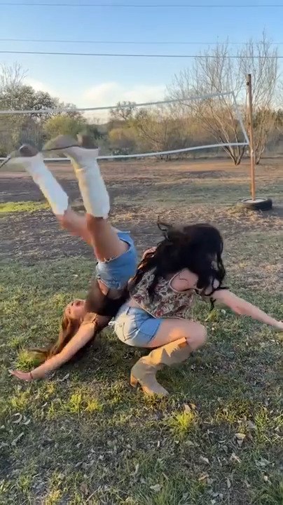 Best Friends Fail at Backflip Attempt