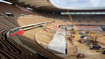 Así avanzan las obras de La Cartuja a poco más de un mes de la final de Copa