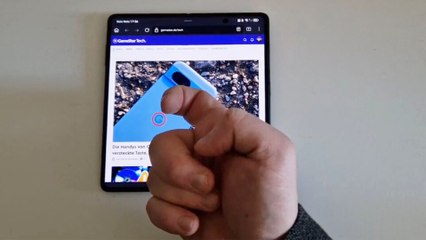 Screenshot per Knuckle Gesture am Honor Magic V3