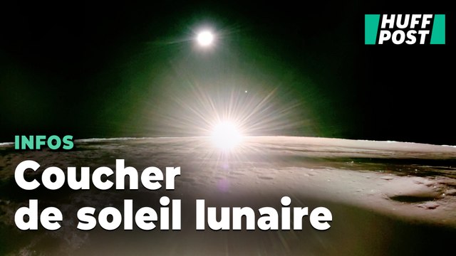 Les images vertigineuses d’un coucher de soleil sur la Lune