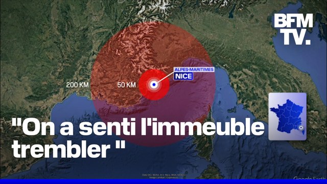 Côte d’Azur: un séisme de magnitude 4 surprend les habitants