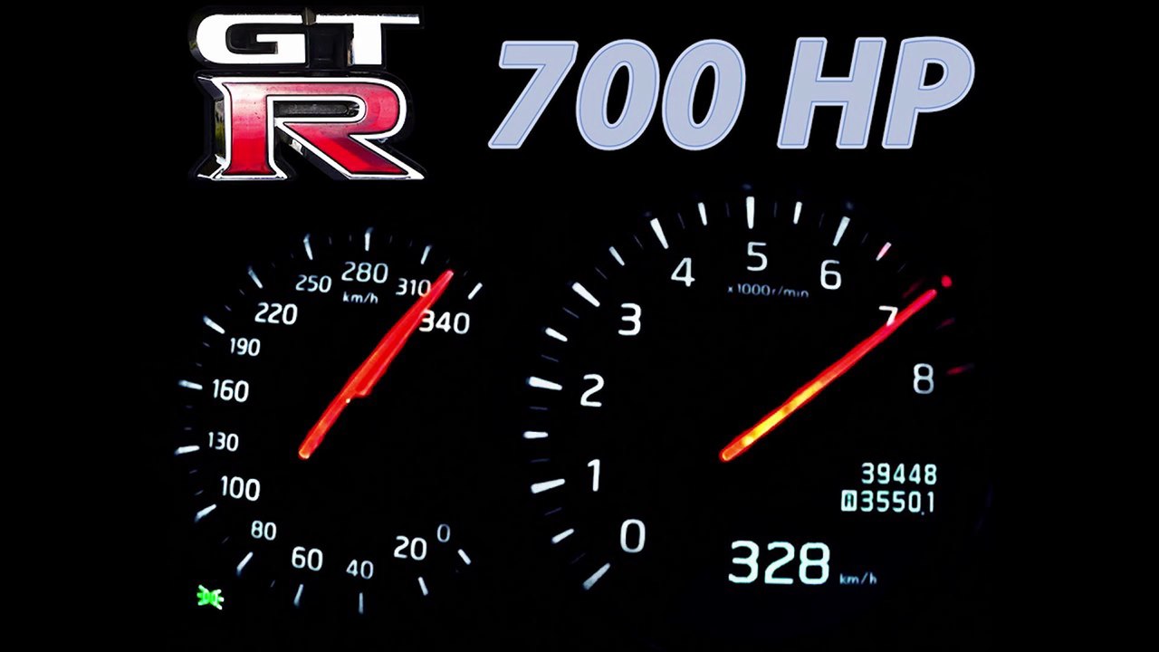 Nissan GTR Acceleration 0-300 Onboard Autobahn Landstrasse Sound 700 HP 1000 NM