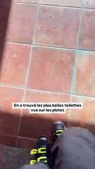 Des toilettes face aux pistes de ski en Autriche 🇦🇹