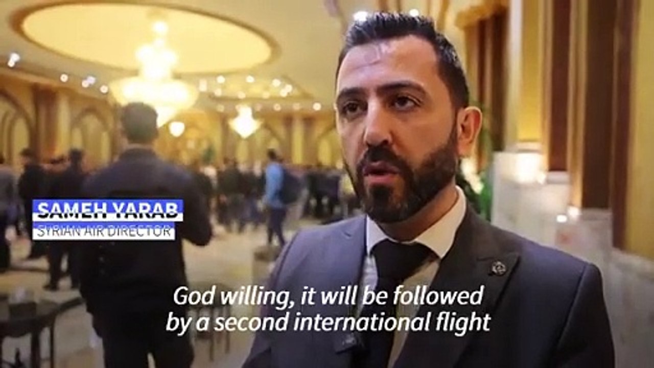 Aleppo International Airport reopens after closure following Assad's ouster.