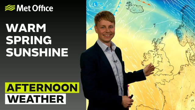 Met Office Afternoon Weather Forecast 19/03/2025 - Cloudier southwest