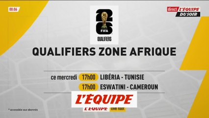 Les qualifications de la zone Afrique sur la chaîne L'Equipe - Foot - Qualif. CM