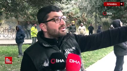 Ümraniye'de inşaat iskelesi çöktü