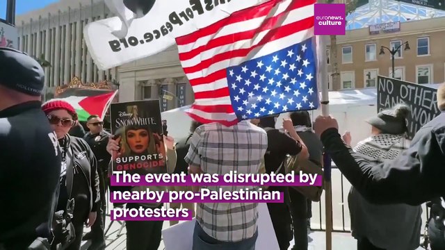 Gal Gadot’s Hollywood Walk of Fame ceremony disrupted by pro-Palestinian protests