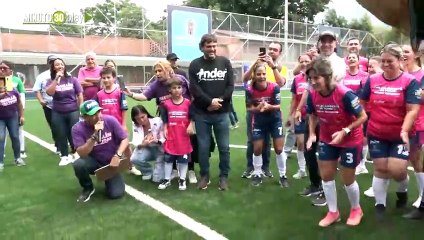 Las mujeres vivieron una fiesta deportiva en Cristo Rey como símbolo para redistribuir las tareas del hogar y tener autonomía económica