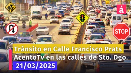 Entérese cómo está el tránsito en la calle Francisco Prats Remírez en éste momento