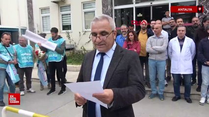 Antalya’da doktora darp sonrası hastanede iş bırakma eylemi