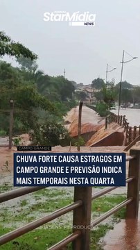 Chuva forte causa estragos em CG