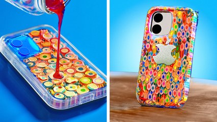 🎨 CRÉEZ VOTRE ÉTUI DE TÉLÉPHONE ARC-EN-CIEL – IDÉES SIMPLES DE DIY ! 😍📱