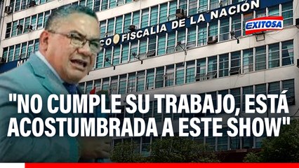 Santiváñez vuelve a arremeter contra la Fiscalía: "No cumple su trabajo, está acostumbrada a este show"