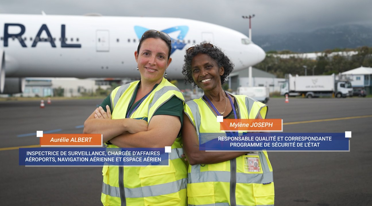 Les métiers de la sécurité aérienne. Portraits de Mylène Joseph, Responsable qualité et Aurélie Albert, Chargée d'affaires aéroports navigation aérienne