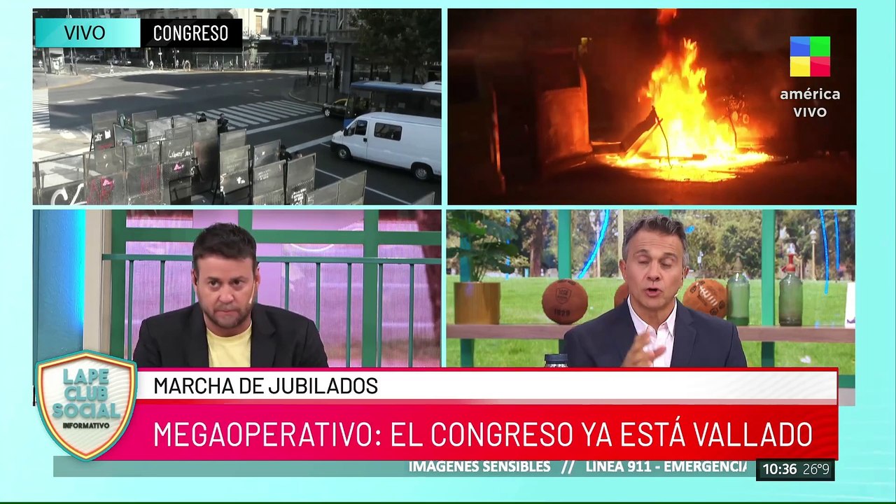 Tensión por la nueva marcha de jubilados: mega operativo policial