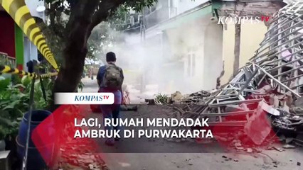 Peristiwa Rumah di Purwakarta Mendadak Ambruk, Penghuninya Histeris dan Pingsan