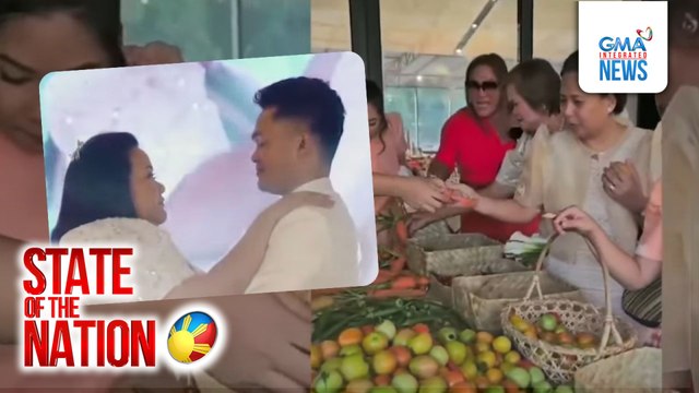 Mga gulay na giveaway at Pinoy street food, bahagi ng Pinoy-themed wedding | SONA